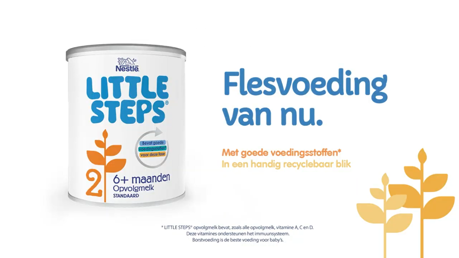 LITTLE STEPS® opvolgmelk - Flesvoeding van Nu 30"' Ad On