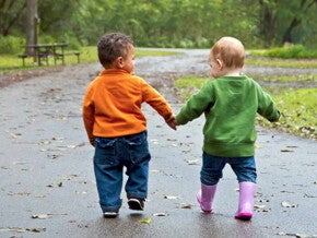 Baby handjes vast Baby handjes vast