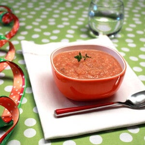 Tomaten-basilicumsoep Tomaten-basilicumsoep