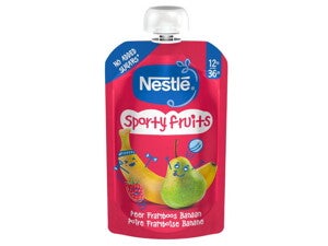 NESTLE Sporty Fruits knijpfruit Peer Framboos NESTLE Sporty Fruits knijpfruit Peer Framboos