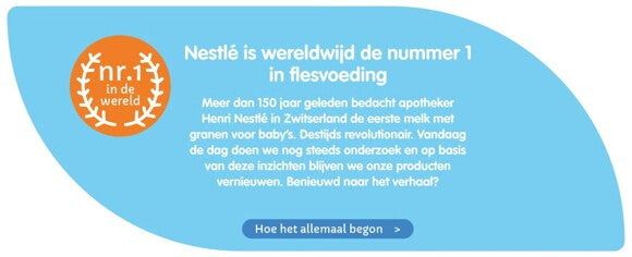 Nummer 1 in flesvoeding Nummer 1 in flesvoeding