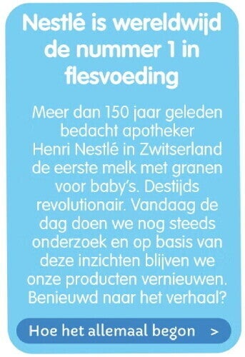 Nummer 1 in flesvoeding Nummer 1 in flesvoeding